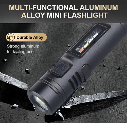 📢📢60 % de réduction 🔥Mini lampe torche multifonctionnelle en alliage d'aluminium