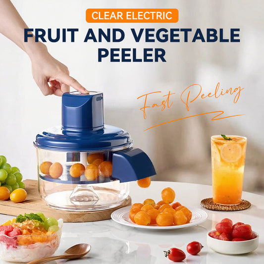 🎄✨60 % DE RÉDUCTION ! 🍇🧄 Éplucheur électrique transparent pour fruits et légumes – Rapide, facile et efficace. Parfait pour les tâches quotidiennes en cuisine !