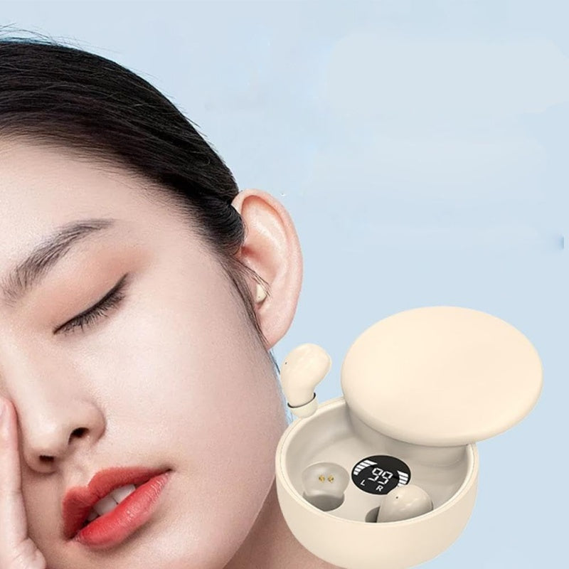 🔥🌙 Écouteurs Bluetooth ultra-compacts pour dormir – Confortables même en position latérale, parfaits pour écouter méditations, podcasts ou bruits blancs, et glisser vers le sommeil en douceur 😴✨