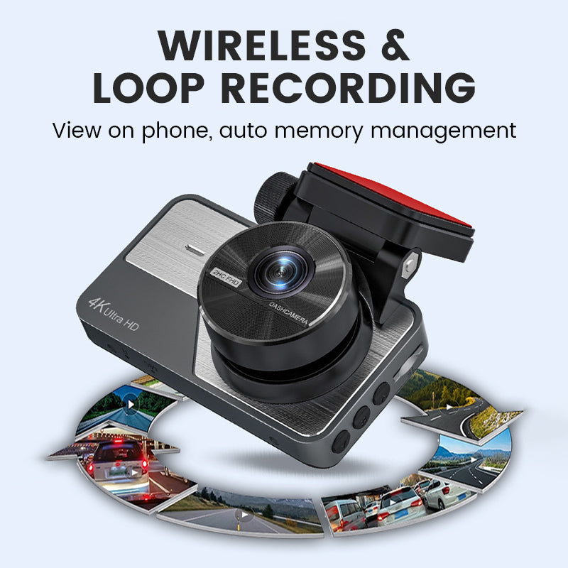 📢📢 60 % de réduction !!! ✨ Caméra embarquée 4K Ultra HD avec vision nocturne – Wi-Fi et enregistrement en boucle pour une surveillance continue 🚗🌙