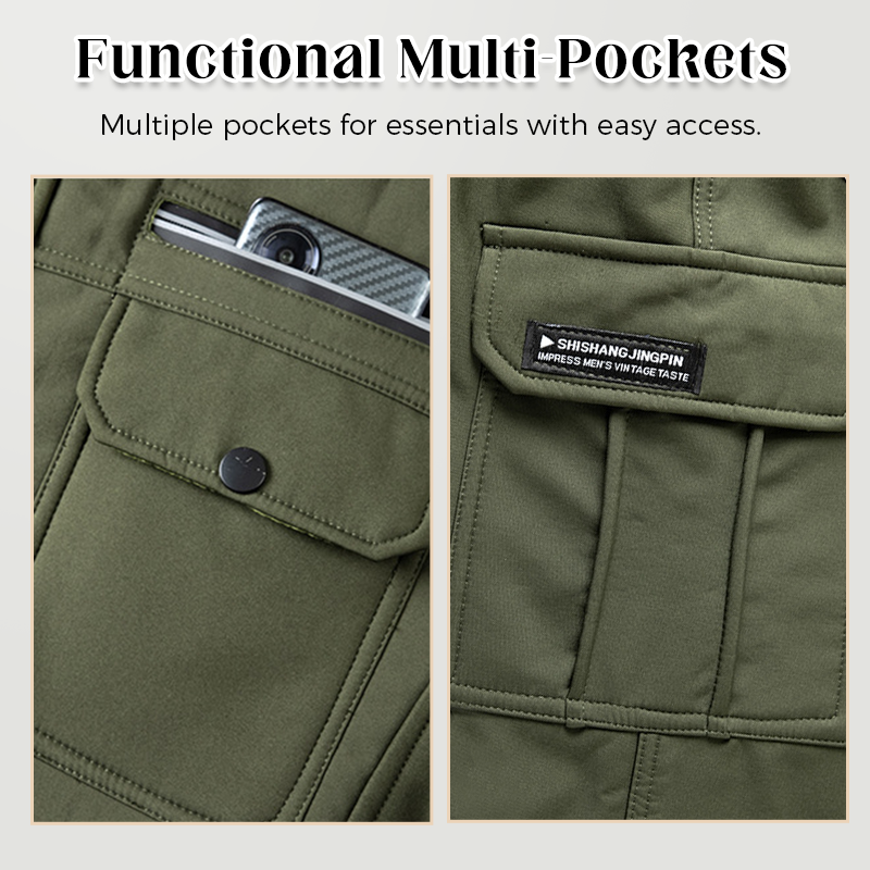 🔈🔈60 % de réduction🔥Ensemble veste et pantalon isolants et coupe-vent pour homme