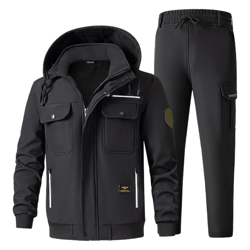 🔈🔈60 % de réduction🔥Ensemble veste et pantalon isolants et coupe-vent pour homme