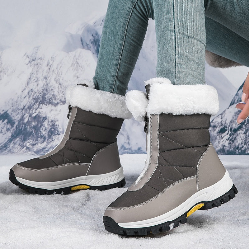 🔈🔈 60 % DE RÉDUCTION🔥 Bottes de neige chaudes antidérapantes à fermeture éclair pour femmes