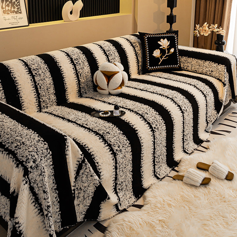 🐾☁️ Housse de canapé en peluche ultra douce – Confort nuage, protège des poils et griffes, le refuge parfait pour vos animaux et votre salon, sans sacrifier le style 🛋️❤️