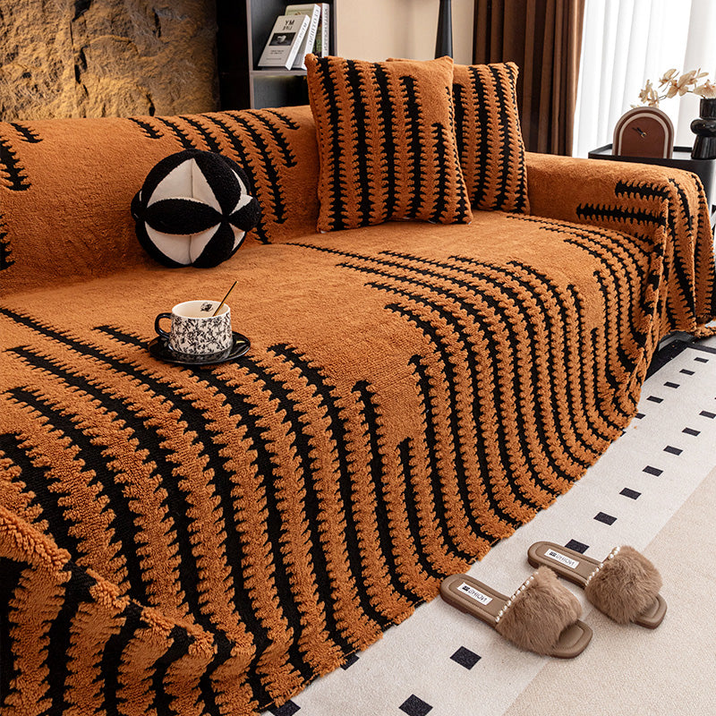 🐾☁️ Housse de canapé en peluche ultra douce – Confort nuage, protège des poils et griffes, le refuge parfait pour vos animaux et votre salon, sans sacrifier le style 🛋️❤️