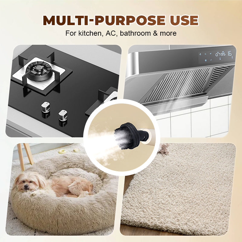 🔈🔈60% de réduction🔥Ensemble de nettoyeur à vapeur portable à haute température