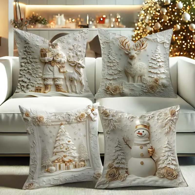 🎅🛏️ 60% DE RÉDUCTION SUR LES SOLDES DE NOËL !🎁 Housses de coussin sur le thème de Noël🛋️