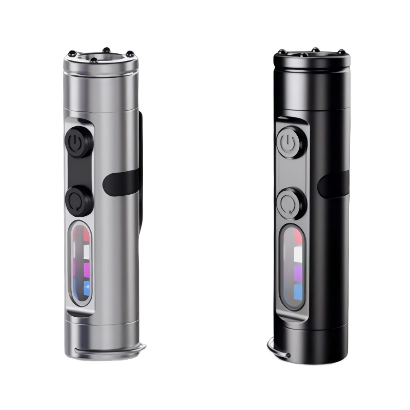 🔥Lampe Torche Tactique 4-en-1 Mini : Compacte, Magnétique, Lumière Intense, Brise-vitre, Avertisseur & Allume-feu