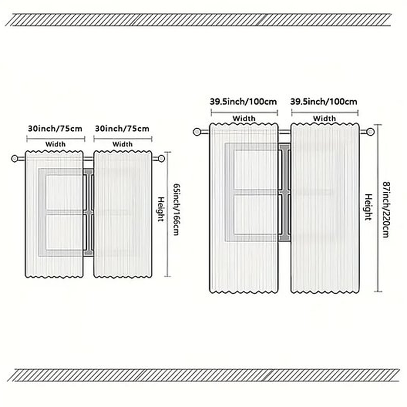 🔈🔈60% DE RÉDUCTION !✨Lot de 2 Rideaux de Noël🎄Motifs Festifs, Installation Facile sur Tringle Standard, Entretien en Machine Simple🏠