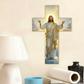 📢📢60% DE RÉDUCTION ! ✨🔥Décoration murale rétro avec croix représentant Jésus-Christ