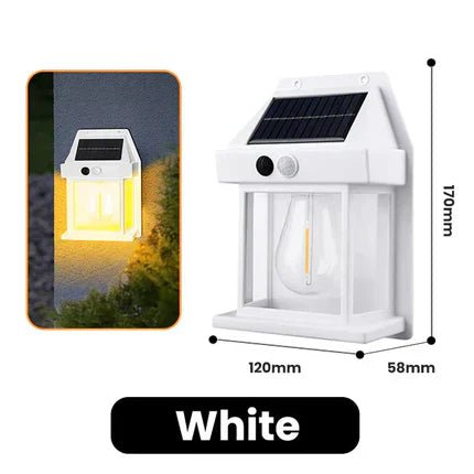 🔈🔈Black Friday : 60 % de réduction sur tout ! 🔥– Applique murale solaire à détecteur de mouvement en tungstène : zéro électricité, 12h d’autonomie & IP65 ! 🌙