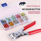 🧵 50 % DE RÉDUCTION ! 🔘 Kit de pose de boutons à faire soi-même – Kit complet, facile à utiliser et pour renforcer vos vêtements ✂️