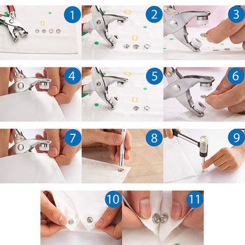 🧵 50 % DE RÉDUCTION ! 🔘 Kit de pose de boutons à faire soi-même – Kit complet, facile à utiliser et pour renforcer vos vêtements ✂️