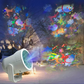 🎄 Projecteur lumineux LED USB magique pour Noël – Plus de 12 motifs festifs, installation facile (Plug & Play) pour la décoration de la maison et des fêtes