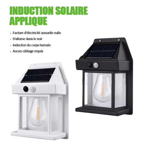 🔈🔈Black Friday : 60 % de réduction sur tout ! 🔥– Applique murale solaire à détecteur de mouvement en tungstène : zéro électricité, 12h d’autonomie & IP65 ! 🌙