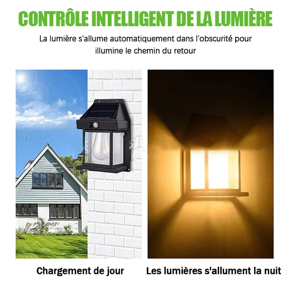🔈🔈Black Friday : 60 % de réduction sur tout ! 🔥– Applique murale solaire à détecteur de mouvement en tungstène : zéro électricité, 12h d’autonomie & IP65 ! 🌙