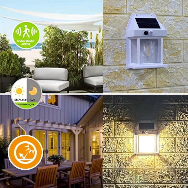 🔈🔈Black Friday : 60 % de réduction sur tout ! 🔥– Applique murale solaire à détecteur de mouvement en tungstène : zéro électricité, 12h d’autonomie & IP65 ! 🌙