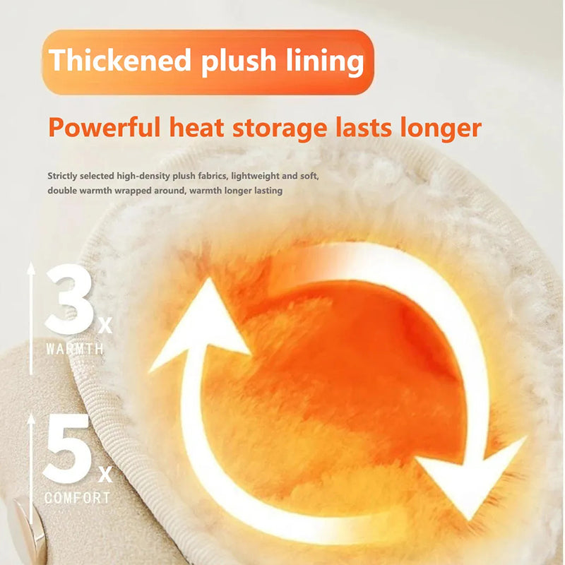 🔈🔈Promo exclusive✨❄️Bottes de neige chauffantes électriques rechargeables-💧Imperméabilisation recouverte de cuir+⚡réglage de la température en 3 étapes