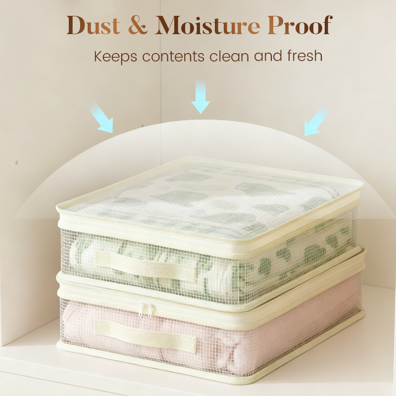 👗✨ Sacs de rangement transparents pour placard – Vue claire et anti-poussière, parfaits pour les vêtements/la literie !