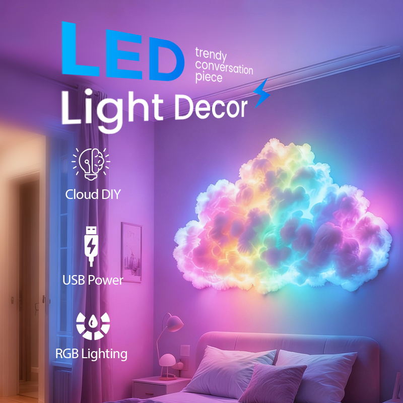 📢🎁60% DE RÉDUCTION !!! ✨Lampe décorative LED Thundercloud alimentée par USB🌈☁️
