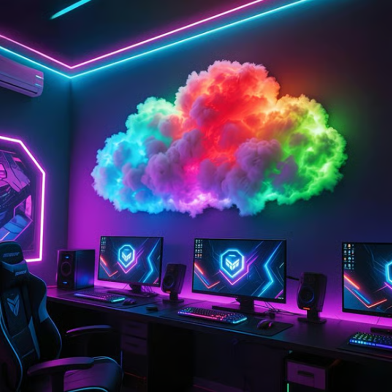 📢🎁60% DE RÉDUCTION !!! ✨Lampe décorative LED Thundercloud alimentée par USB🌈☁️