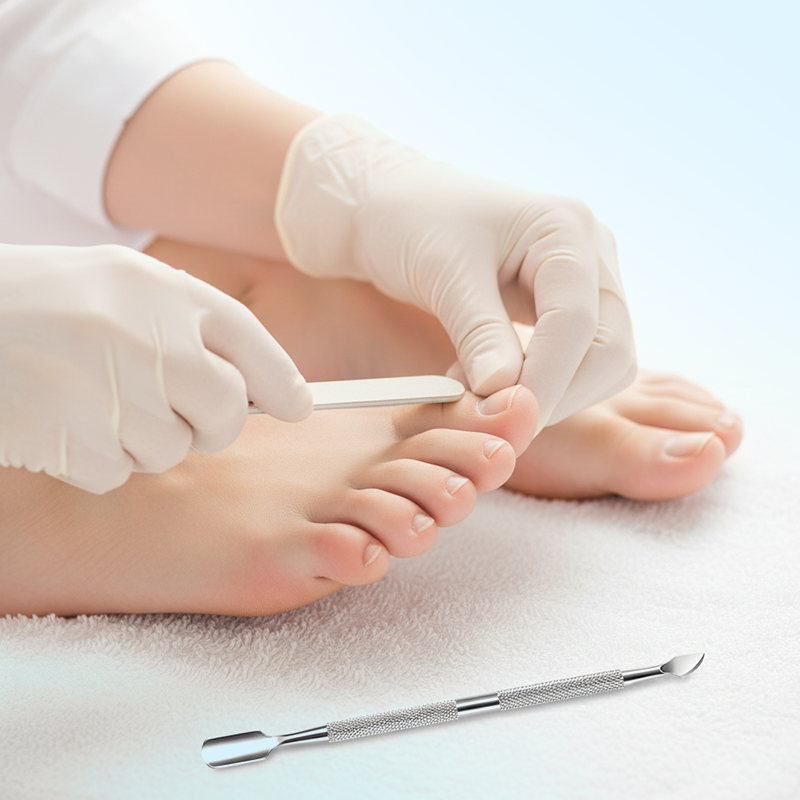 Kit d'outils pour manucure et pédicure en acier inoxydable