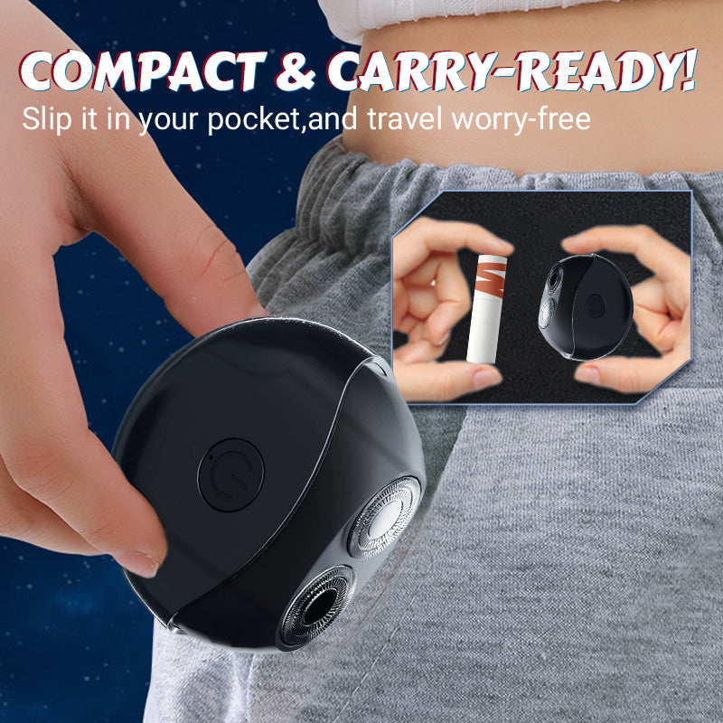 🎉 60% DE RÉDUCTION ! ✨ Rasoir électrique multifonction portable – Lames double anneau, étanche IPX4 & design UFO compact 🪒⚡