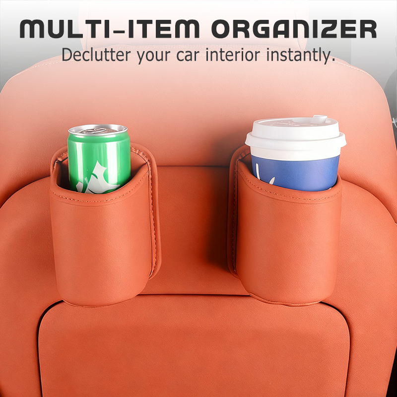 🚗☕ Porte-gobelet universel en cuir PU – Fixation stable, rangement pratique, ajoutez un espace élégant et fonctionnel à votre voiture, pour boire et rouler sans désordre 🧃✨