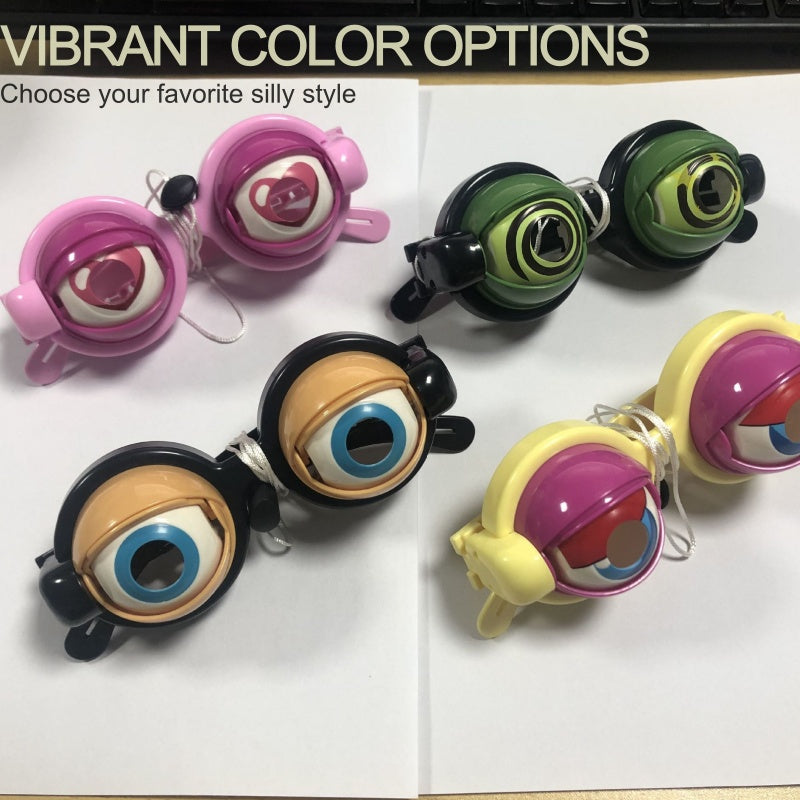 👀 Lunettes à cordon pour faire des clins d'œil | 🎉 Fêtes d'anniversaire / jeux de rôle / fêtes de fin d'année – Un cordon au niveau du menton permet de contrôler les clins d'œil, pour faire rire tout le monde