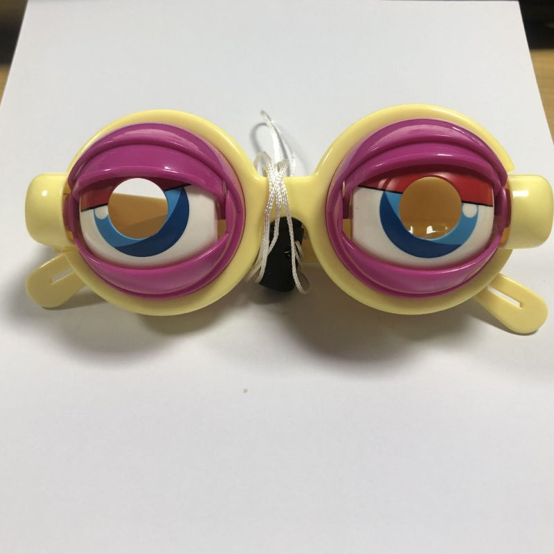 👀 Lunettes à cordon pour faire des clins d'œil | 🎉 Fêtes d'anniversaire / jeux de rôle / fêtes de fin d'année – Un cordon au niveau du menton permet de contrôler les clins d'œil, pour faire rire tout le monde