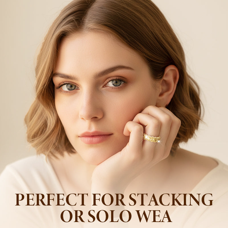 🔈🔈60% de réduction💍Bague de mode en zircon scintillant plein cercle💎