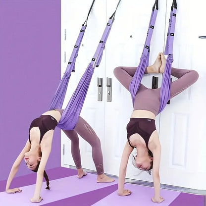 📢 60 % de réduction – Corde de Yoga Aérienne ZenFlex pour Soulager les Maux de Dos ! 💜 Étirements Ciblés + Portable + Récupération Rapide