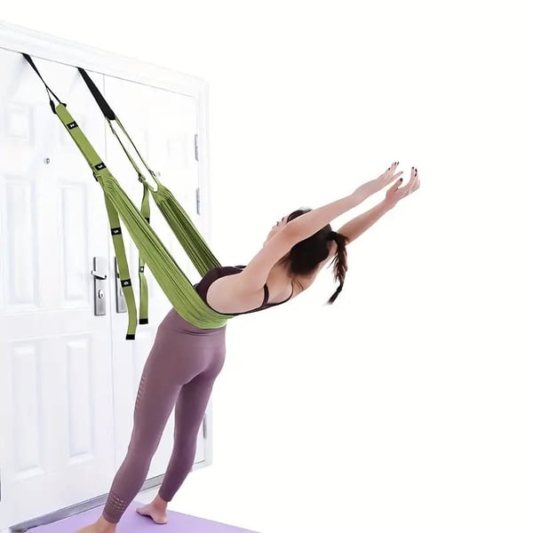 📢 60 % de réduction – Corde de Yoga Aérienne ZenFlex pour Soulager les Maux de Dos ! 💜 Étirements Ciblés + Portable + Récupération Rapide