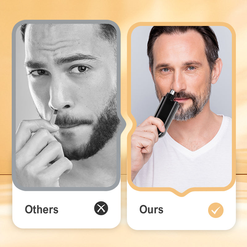 📢📢50 % de réduction !!! 🎅Tondeuse à poils de nez électrique multifonction universelle avec affichage numérique