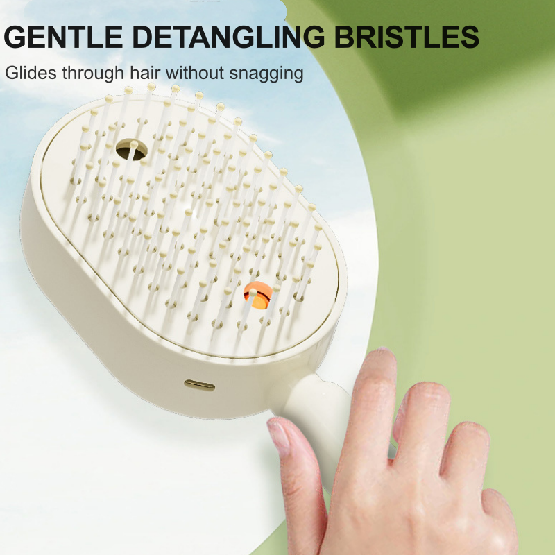 💆‍♀️ 50% DE RÉDUCTION ! 🎉 Brosse Électrique Cheveux – Spray Hydratant, Massage & Lissant Instantané ✨📦