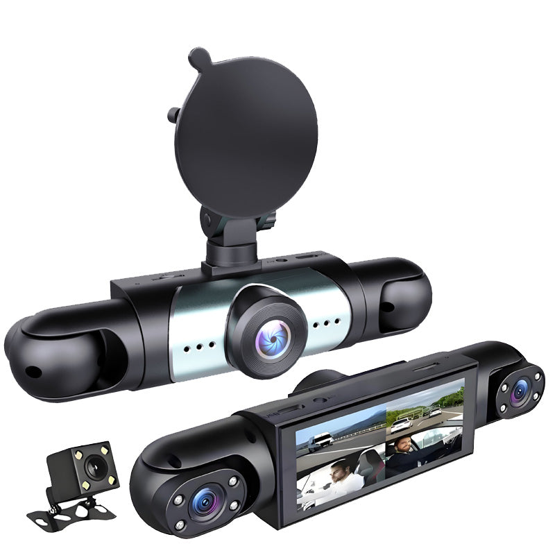 🔈🔈60 % DE RÉDUCTION !🚗🔥Dashcam de surveillance de parc 24 h/24 avec vision nocturne – 1080p HD, vue à 360° et enregistrement en boucle automatique ! 📹