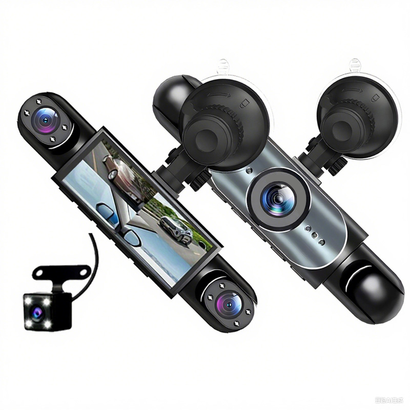 🔈🔈60 % DE RÉDUCTION !🚗🔥Dashcam de surveillance de parc 24 h/24 avec vision nocturne – 1080p HD, vue à 360° et enregistrement en boucle automatique ! 📹