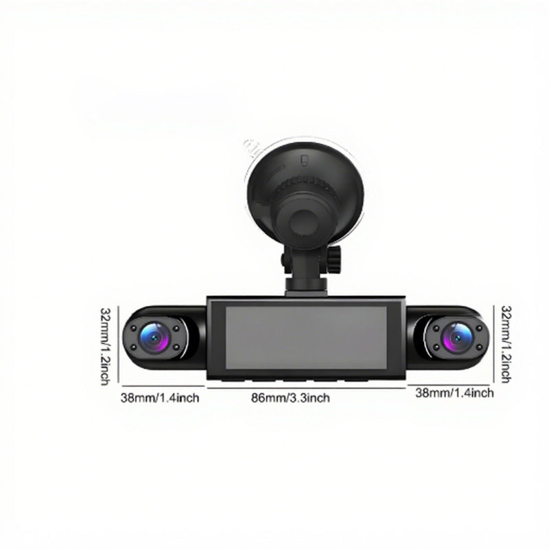🔈🔈60 % DE RÉDUCTION !🚗🔥Dashcam de surveillance de parc 24 h/24 avec vision nocturne – 1080p HD, vue à 360° et enregistrement en boucle automatique ! 📹