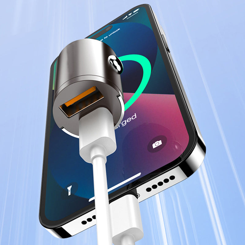🚗GRANDE SOLDES - 60 % DE RÉDUCTION🔥 Chargeur de voiture ultra-rapide – Double port PD et charge rapide QC