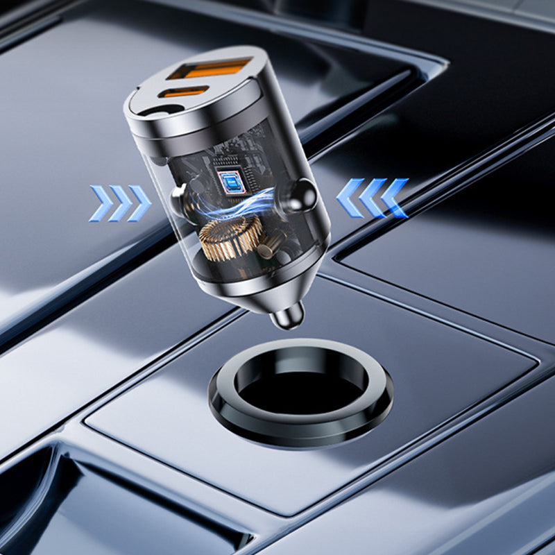 🚗GRANDE SOLDES - 60 % DE RÉDUCTION🔥 Chargeur de voiture ultra-rapide – Double port PD et charge rapide QC