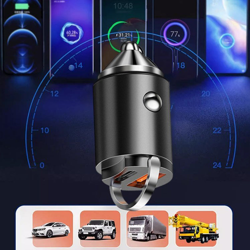 🚗GRANDE SOLDES - 60 % DE RÉDUCTION🔥 Chargeur de voiture ultra-rapide – Double port PD et charge rapide QC