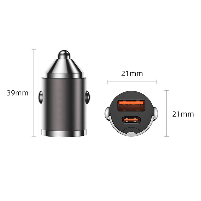 🚗GRANDE SOLDES - 60 % DE RÉDUCTION🔥 Chargeur de voiture ultra-rapide – Double port PD et charge rapide QC