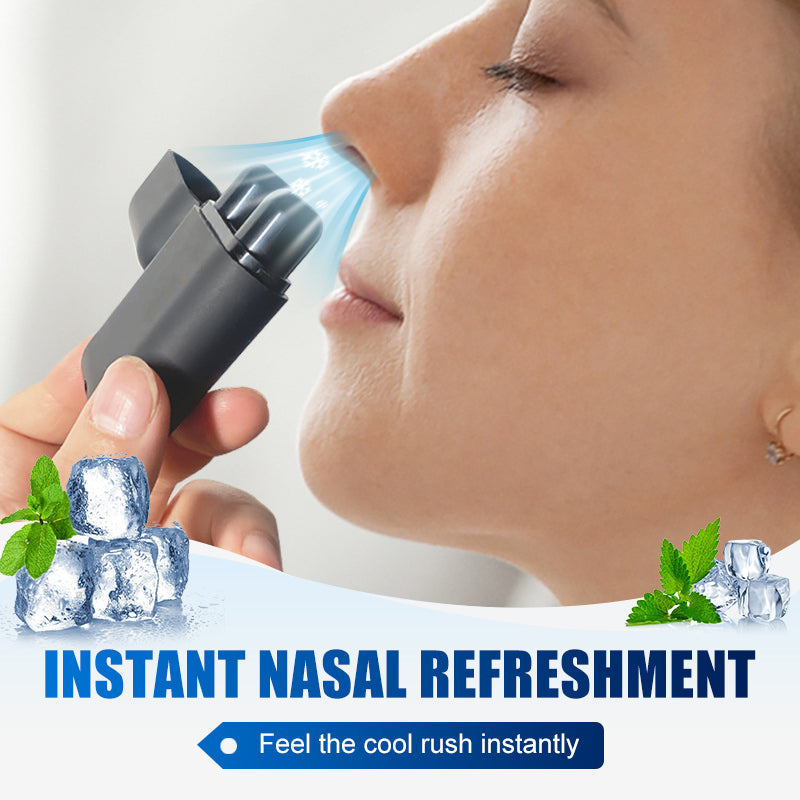Inhalateur nasal double stick d'aromathérapie ❄️ Réveillez-vous instantanément en une profonde inspiration, optimisez votre concentration 🚀 et éliminez la somnolence en quelques secondes