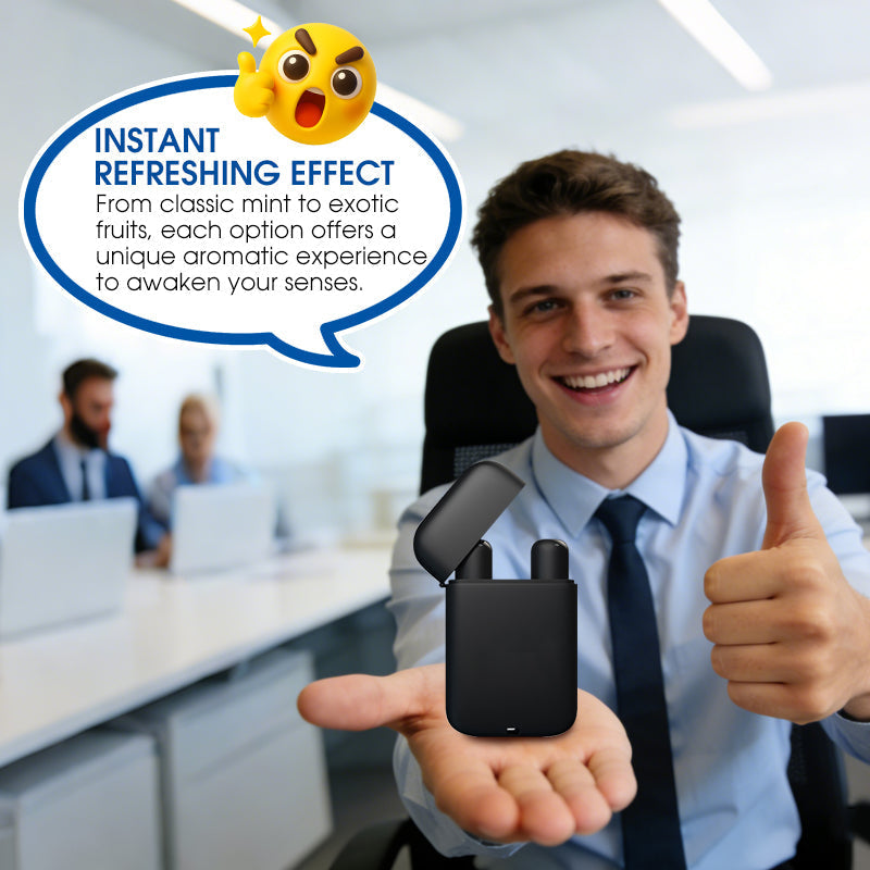 Inhalateur nasal double stick d'aromathérapie ❄️ Réveillez-vous instantanément en une profonde inspiration, optimisez votre concentration 🚀 et éliminez la somnolence en quelques secondes