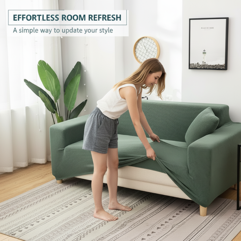 🔈🔈NOUVEAUTÉS 2026 - 60 % DE RÉDUCTION🛋️Housse de canapé extensible en maille jacquard