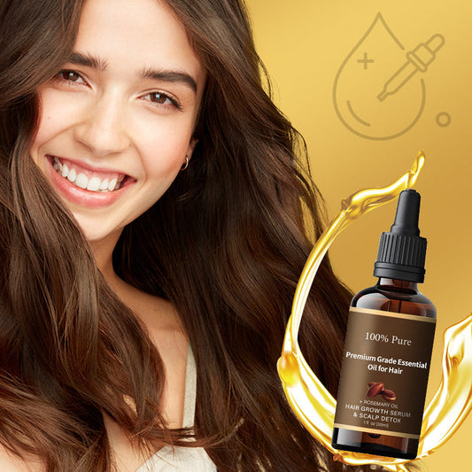 🌟Arrêtez d'utiliser tous les shampoings ! Cette huile capillaire premium = masque + sérum + sérum de croissance 💦72 heures de brillance longue durée