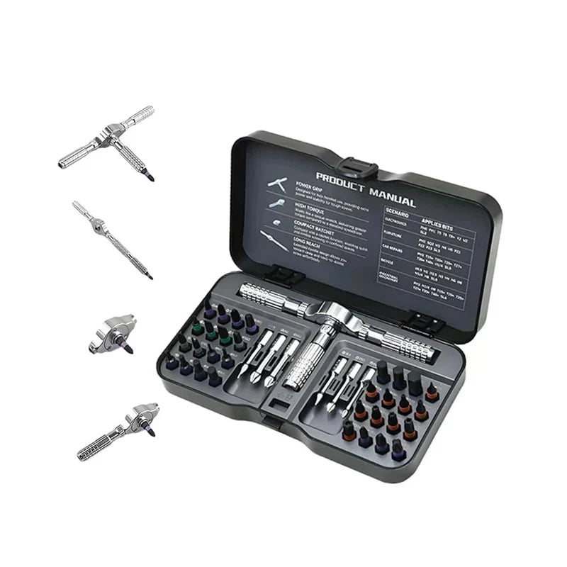 🔩 PROMO FLASH : 50% DE RÉDUCTION ! Coffret de Tournevis 24-en-1 – Magnétique & Cliquet 58 Dents for Des Réparations Efficaces en Toute Compacité 🛠️✨