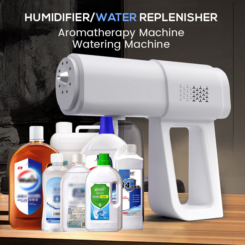 💨🛡️ 50 % DE RÉDUCTION ! Pistolet pulvérisateur nano-désinfectant – une brume nano ultra-fine recouvre les surfaces en un clin d’œil, pas besoin d’essuyer. Le grand réservoir de 380 ml dure plus longtemps : moins de recharges, plus de protection.