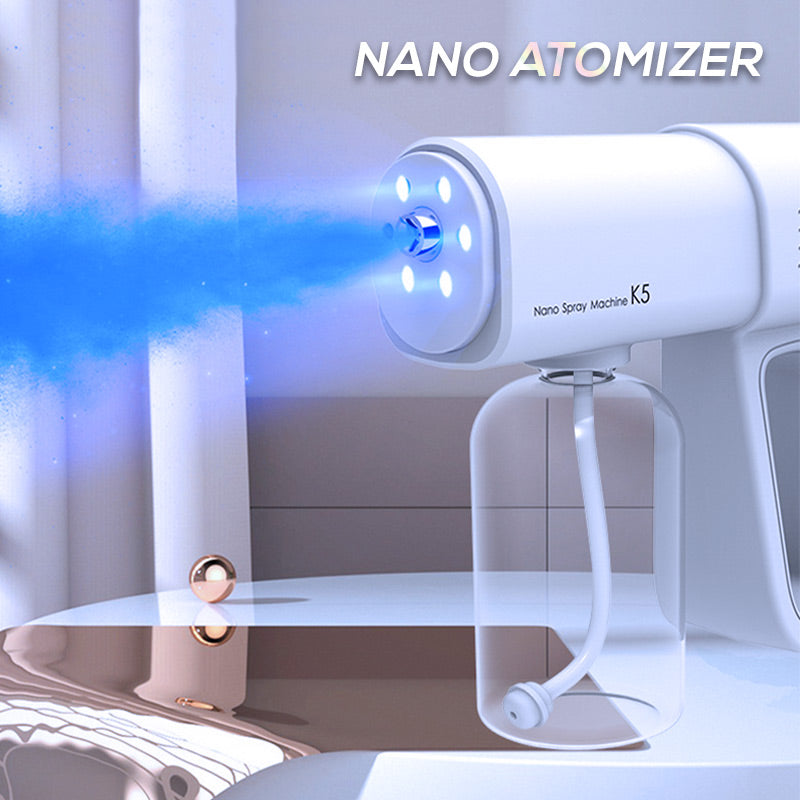 💨🛡️ 50 % DE RÉDUCTION ! Pistolet pulvérisateur nano-désinfectant – une brume nano ultra-fine recouvre les surfaces en un clin d’œil, pas besoin d’essuyer. Le grand réservoir de 380 ml dure plus longtemps : moins de recharges, plus de protection.