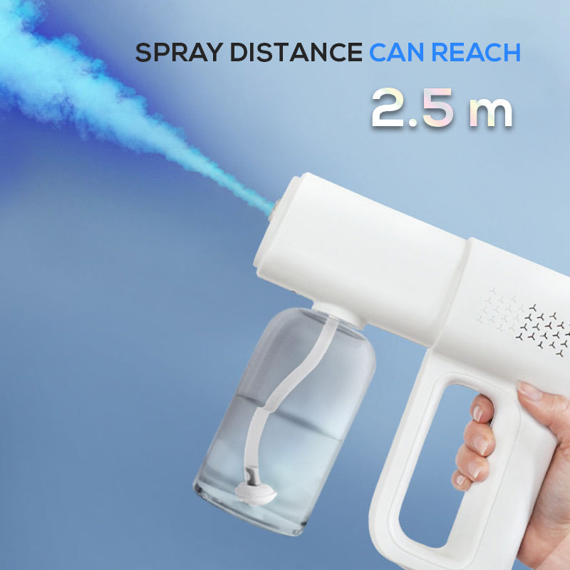 💨🛡️ 50 % DE RÉDUCTION ! Pistolet pulvérisateur nano-désinfectant – une brume nano ultra-fine recouvre les surfaces en un clin d’œil, pas besoin d’essuyer. Le grand réservoir de 380 ml dure plus longtemps : moins de recharges, plus de protection.